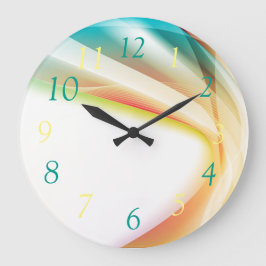 Relógio Quadrado Abstrato Swirl 2