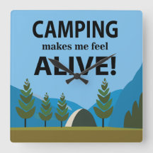 Acampamento me faz sentir vivo acampando
