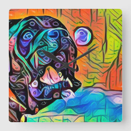 Relógio Quadrado Achilles o pulso de disparo da bolha de Corso do