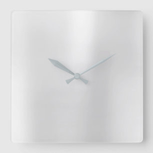 Relógio Quadrado Aço metálico mínimo de Monochrom das cinzas de