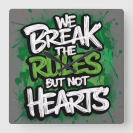 Relógio Quadrado Acryl Wanduhren