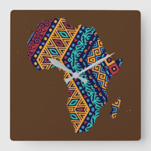 Relógio Quadrado África