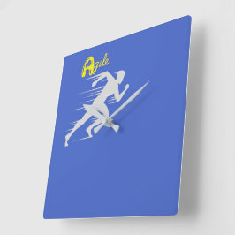 Relógio Quadrado Ágil