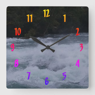 Relógio Quadrado Águas Furiosas do Niágara