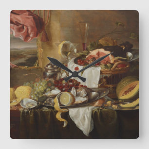 Relógio Quadrado Ainda pulso de disparo de parede da arte da vida