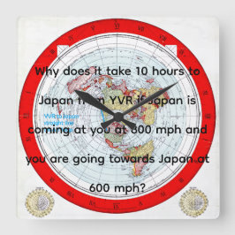 Relógio Quadrado Air Map