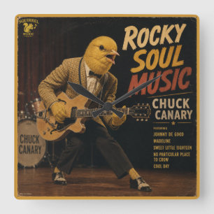 Relógio Quadrado Álbum de Chuck Canary: uma Paródia