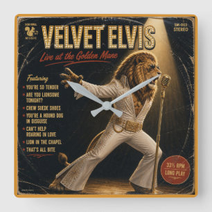 Relógio Quadrado Álbum de Velvet Elvis: uma Paródia