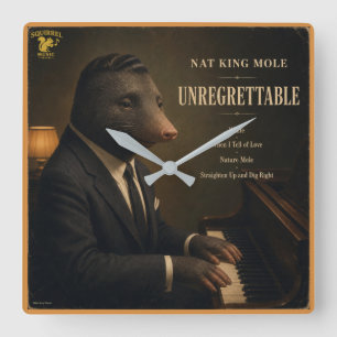 Relógio Quadrado Álbum do Nat King Mole: uma Paródia