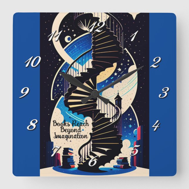 Relógio Quadrado Além da imaginação (Frente)