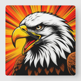 Relógio Quadrado American Eagle Canvas – Presente Liberdade