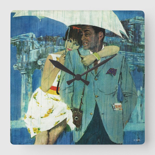 Relógio Quadrado Amor vem para Miss Lucas (Frente)