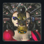 Relógio Quadrado ANDROID XENIA SPACESHIP PILOT Science Fiction<br><div class="desc">Quadro colorido de animação do nosso filme de ficção científica HYPERION WORLD em andamento. Android Nanotech - Xenia 05- Você pode ver os trechos do filme em andamento em: htttp://www.webalice.it/baldesign3dBulgan & design de Alessandro Lumini 3D e animação Florence-Itália Baldesign3d (c)</div>