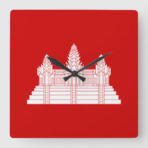Relógio Quadrado Angkor Wat Ver.2.0. Templo Khmer