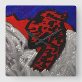 Relógio Quadrado Anjo Dragão