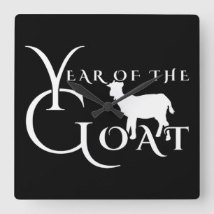 Relógio Quadrado Ano da cabra