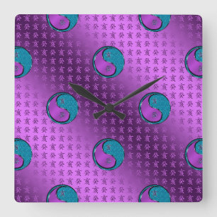 Relógio Quadrado Ano do Javali de Água