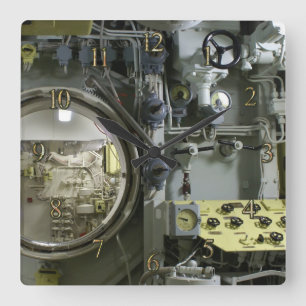 Relógio Quadrado antigo submarino retro