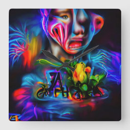 Relógio Quadrado Antrofobia 2