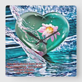 Relógio Quadrado Apenas seja