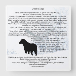Relógio Quadrado Apenas Uma Cotação De Cachorro - Cachorro Negro