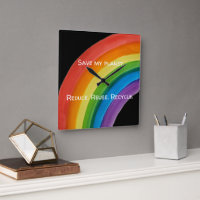 ARCO-ÍRIS Salve meu planeta (personalizável)