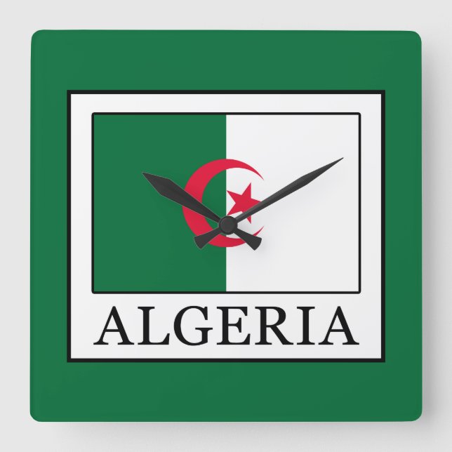Relógio Quadrado Argélia (Frente)