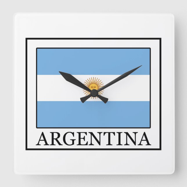 Relógio Quadrado Argentina (Frente)