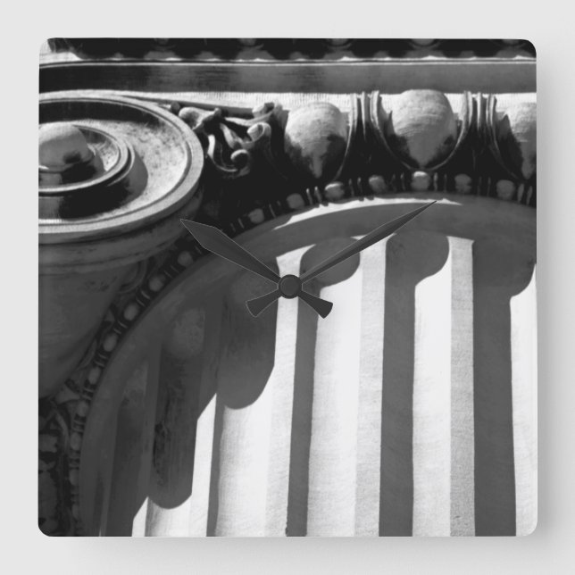 Relógio Quadrado Arquitetura NYC III (Frente)