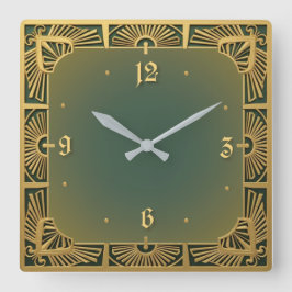 Relógio Quadrado Art Deco