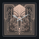 Relógio Quadrado Art Deco<br><div class="desc">Veja minha loja para mais itens padronizados.</div>