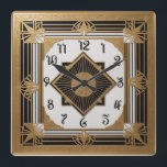 Relógio Quadrado Art Deco<br><div class="desc">design de relógio do excelente. Você vai adorar como os outros. Esteja livre para usar este design para outro produto que você quiser ou para personalizar e adicionar seu texto. Siga-me para mais. Obrigado. Tenha um bom dia.</div>
