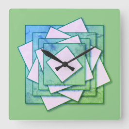 Relógio Quadrado Art Deco