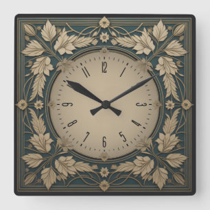 Relógio Quadrado Art Deco
