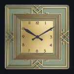 Relógio Quadrado Art Deco<br><div class="desc">design de relógio do excelente. Você vai adorar como os outros. Esteja livre para usar este design para outro produto que você quiser ou para personalizar e adicionar seu texto. Siga-me para mais. Obrigado. Tenha um bom dia.</div>