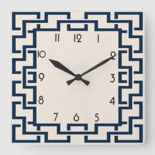Relógio Quadrado Art Deco
