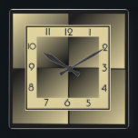Relógio Quadrado Art Deco<br><div class="desc">design de relógio do excelente. Você vai adorar como os outros. Esteja livre para usar este design para outro produto que você quiser ou para personalizar e adicionar seu texto. Siga-me para mais. Obrigado. Tenha um bom dia.</div>