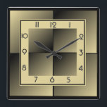 Relógio Quadrado Art Deco<br><div class="desc">design de relógio do excelente. Você vai adorar como os outros. Esteja livre para usar este design para outro produto que você quiser ou para personalizar e adicionar seu texto. Siga-me para mais. Obrigado. Tenha um bom dia.</div>