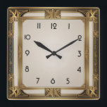 Relógio Quadrado Art Deco<br><div class="desc">design de relógio do excelente. Você vai adorar como os outros. Esteja livre para usar este design para outro produto que você quiser ou para personalizar e adicionar seu texto. Siga-me para mais. Obrigado. Tenha um bom dia.</div>