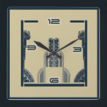 Relógio Quadrado Art Deco<br><div class="desc">design de relógio do excelente. Você vai adorar como os outros. Esteja livre para usar este design para outro produto que você quiser ou para personalizar e adicionar seu texto. Siga-me para mais. Obrigado. Tenha um bom dia.</div>