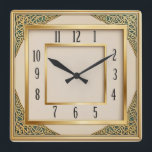Relógio Quadrado Art Deco<br><div class="desc">Great clock design. You will love it like others. Be free to use this design for other product you like or to customize and add your text. Follow me for more. Thank you. Have a nice day.</div>