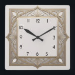 Relógio Quadrado Art Deco<br><div class="desc">design de relógio do excelente. Você vai adorar como os outros. Esteja livre para usar este design para outro produto que você quiser ou para personalizar e adicionar seu texto. Siga-me para mais. Obrigado. Tenha um bom dia.</div>