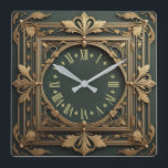 Relógio Quadrado Art Deco<br><div class="desc">design de relógio do excelente. Você vai adorar como os outros. Esteja livre para usar este design para outro produto que você quiser ou para personalizar e adicionar seu texto. Siga-me para mais. Obrigado. Tenha um bom dia.</div>