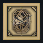 Relógio Quadrado Art Deco<br><div class="desc">design do excelente. Você vai adorar como os outros. Esteja livre para usar este design para outro produto ou para adicionar seu texto. Siga-me para mais. Obrigado. Tenha um bom dia.</div>