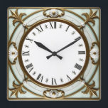 Relógio Quadrado Art Deco<br><div class="desc">Great clock design. You will love it like others. Be free to use this design for other product you like or to customize and add your text. Follow me for more. Thank you. Have a nice day.</div>