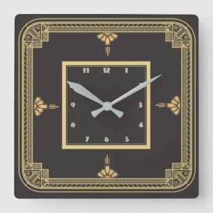 Relógio Quadrado Art deco