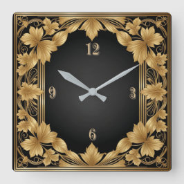 Relógio Quadrado Art Deco