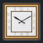 Relógio Quadrado Art Deco<br><div class="desc">design de relógio do excelente. Você vai adorar como os outros. Esteja livre para usar este design para outro produto que você quiser ou para personalizar e adicionar seu texto. Siga-me para mais. Obrigado. Tenha um bom dia.</div>