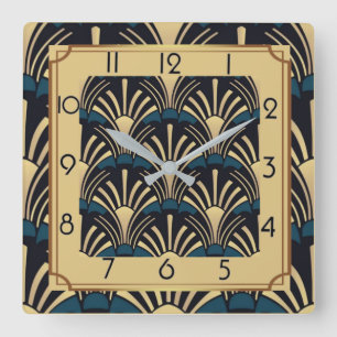 Relógio Quadrado Art Deco