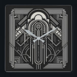 Relógio Quadrado Art Deco<br><div class="desc">Veja minha loja para mais itens padronizados.</div>